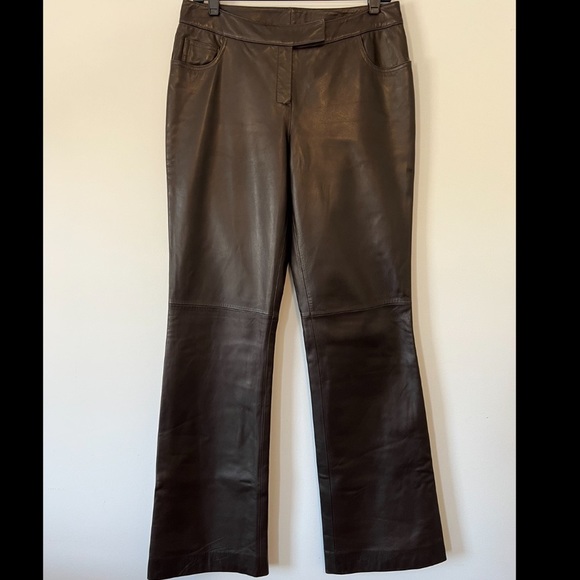 Lafayette 148 Leather Trousers - Picture 1 of 7